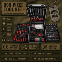 Kit d'outils de réparation automobile professionnel 899 pièces, jeu de clés à douilles pour assemblage mécanique