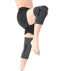 Genouillères EVA avec coussinet rotulien antidérapant pour la protection sportive au basketball, unisexe, gris foncé - Product Image 3
