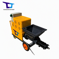 Machine à projeter le béton, le mortier, le plâtre et le coulis SG, haute efficacité, moteur 4 kW, trémie 60 L