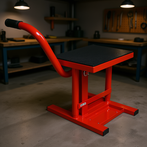 Elevador de Motocicletas de Acero Resistente, Altura Ajustable de 11-16.5 Pulgadas, Capacidad de 330 Libras, Color Rojo, Rampas para Motocicletas - Product Image 2