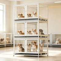 Cage pour chien de taille moyenne de 30 pouces avec séparateur pour l'entraînement
