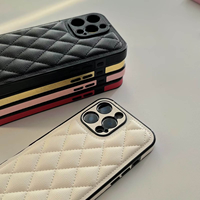 Nouvelle coque de téléphone de luxe pour iPhone 16 15 14 Pro Max, étui de créateur en cuir PU pour iPhone 13 12 Plus, sacs de téléphone tendance