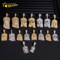 925 argent jésus glacé pendentifs Collection Hip Hop Moissanite bijoux pendentif GRA chaîne personnalisée pendentif pour hommes femmes