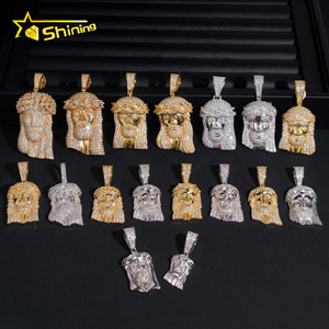 925 <span class=keywords><strong>argento</strong></span> Jesus ghiacciato fuori collezione di ciondoli Hip Hop Moissanite <span class=keywords><strong>ciondolo</strong></span> GRA catena personalizzata <span class=keywords><strong>ciondolo</strong></span> per <span class=keywords><strong>uomo</strong></span> donna - Product Image 3