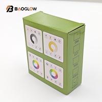 Nouveau produit : Bande LED universelle sans fil à 8 touches, RVBCW COB 12V, avec contrôleur RVBCW 24V, différentes options