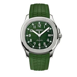 Reloj Mecánico para Hombre Modificado con Logo S, Movimiento NH35, Cristal de Zafiro, Acero Inoxidable, Resistente al Agua y Luminosidad Verde - Product Image 1