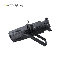 MGOlighting Projecteur LED d'extérieur 200W 300W Blanc Chaud RGBLAC Fresnel pour Théâtre, Studio, Salle de Réunion, Éclairage de Scène