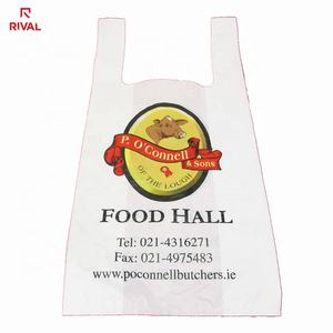 Sacs de transport de T-shirt en plastique d'emballage personnalisé en HDPE biodégradable de gros - Product Image 2