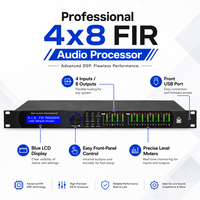 Processeurs audio FIR LAB408 4 entrées 8 sorties DSP Système de sonorisation pour haut-parleurs Processeur audio numérique intelligent professionnel
