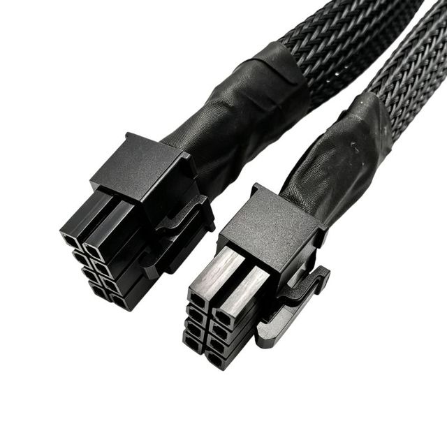 PCIE 8Pin GPU Power Extension Cable 16AWG Tinned Copper Braided Sleeve Wire Harness for Desktop Modular PSU Graphics Card