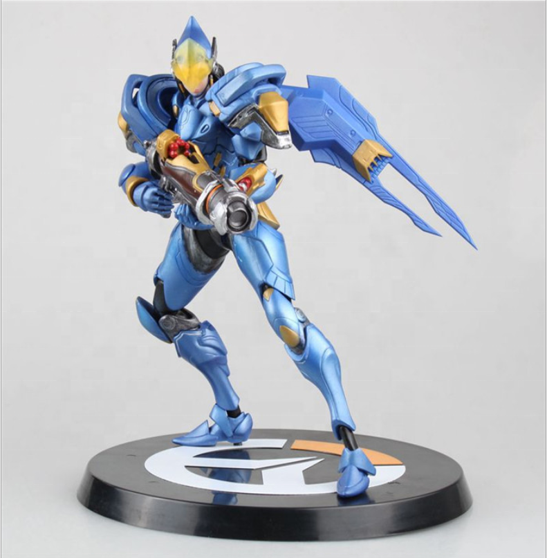 Figura de ação traçador overwatch, figura de figma de overwatch em pvc