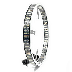 Lumina <span class=keywords><strong>17</strong></span> <span class=keywords><strong>pouces</strong></span> réglable roue anneau lumière Quad rangée RGBW couleur IP67 étanche camion jante et pneu lumières - Product Image 4