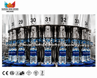 Machine de remplissage automatique d'eau en bouteille PET 2000-24000 BPH, machine d'embouteillage d'eau minérale et purifiée avec rinçage, remplissage et bouchage