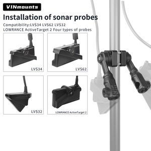 VINmounts Double 0 Degree LiveScope Pole <b>Mount</b>,MultiMode Transducer <b>Mount</b> for Pole & Trolling Motor Shaft - Product Image 3