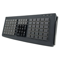 Teclado portátil programable POS de 81 teclas para uso en caja y contabilidad