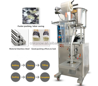 Machine de remplissage et de scellage automatique de sachets, de pochettes et de fûts en plastique, contrôlée par PLC, pour boissons et produits chimiques, avec pompe haute précision et fonction de gonflage