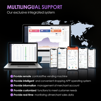 Máquina Expendedora con Verificación de Edad, Diseño Compatible con ADA, Pantalla Táctil, WiFi, 4G LTE, SDK, Pago con Tarjeta, Monedas, Billetes y Código QR, Capacidad para 280 Productos