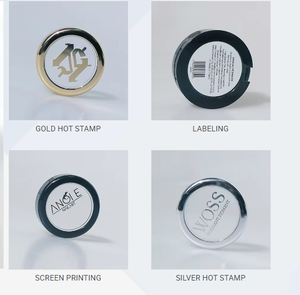 Pots cosmétiques en plastique transparent rechargeables avec tamis et couvercles dorés pour poudre libre, conteneurs <span class=keywords><strong>d</strong></span>'échantillons de voyage - Product Image 4