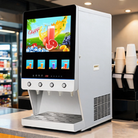 Distributeur automatique de boissons intelligent pour usage commercial, 4 saveurs au choix, système de refroidissement rapide, machine à jus en libre-service