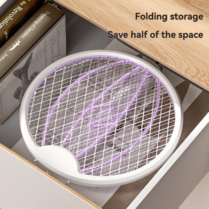 Moustiquaire électrique portable rechargeable 2 en 1 de couleur violette avec charge USB - Product Image 4