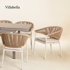 Chaises de <span class=keywords><strong>terrasse</strong></span> d'hôtel, mobilier d'extérieur, chaises de salle à manger, mobilier de patio, <span class=keywords><strong>fauteuil</strong></span> de jardin à structure en aluminium pour restaurants en bord de mer - Product Image 2