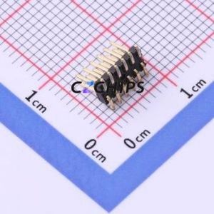 X1321WVS-2x06J-C40D53 Pin Header SMD,P=1.27mm Connector ( Pin Structure: 2x6P )( Pitch: 1.27mm )( Row Spacing: 1.27mm ) - Product Image 2