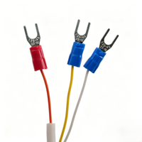 Sonde de résistance en platine simple PT100 à 3 fils, classe 1, câble PVC noir 4x50mm, sonde en acier inoxydable, câble flexible RTD