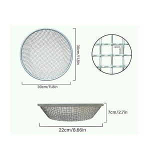 <span class=keywords><strong>Tamis</strong></span> <span class=keywords><strong>de</strong></span> <span class=keywords><strong>jardin</strong></span> polyvalent en acier galvanisé pour le jardinage, l'agriculture et le compostage - Product Image 3