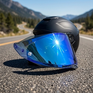Visière de casque de moto compatible avec KYT R2R, utilisation jour et nuit, anti-UV, anti-buée, photochromique, coupe-vent, anti-poussière, anti-soleil - Product Image 3