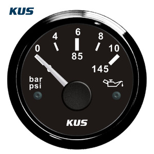 Kus SEA-V श्रृंखला 52 मिमी 0 ~ 10 बार तेल दबाव गेज 12v/24v/24v/24v - Product Image 2