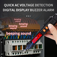 Penguji Tegangan Ac Digital Voltmeter Mini 12-420V Layar Led Fase Tunggal Bahan Abs Ip65