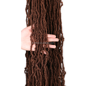 En gros Goddess Faux Crochet Hair 24 30 36 pouces, mèches synthétiques pour tressage et torsades, trame simple, tresses africaines - Product Image 4