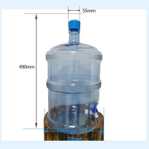Ventas directas de fábrica Cubo de mango de plástico de <span class=keywords><strong>5</strong></span> galones con grifo 19L Botella de agua mineral Cubo de PC - Product Image 4