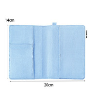 Dompet Kombinasi Tempat Kartu Bisnis, Kartu Kredit, Paspor, Kartu Vaksin, Anti Air, Harga Terjangkau, Kustom, dengan Pelindung RFID untuk Perjalanan