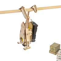 Kit STEM Robot Grimpeur de Cordes DIY, Puzzle en Bois, Jouet Éducatif Scientifique pour Enfants, Outil d'Apprentissage pour Projets Scolaires