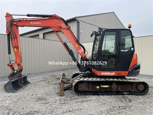 Buenas condiciones de trabajo hechas en Japón Kubota KX080/8,4 Ton Mini Excavadora hidráulica sobre orugas usada a la venta en Shanghai - Product Image 5