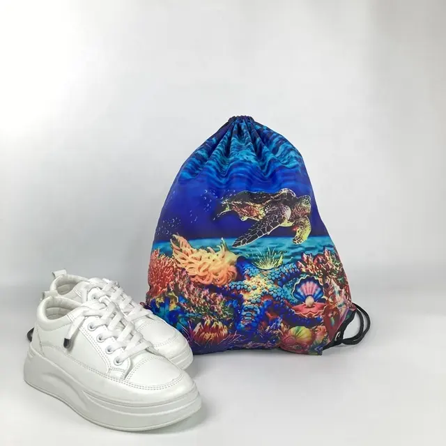 Sac de rangement de jouets imprimé de logo personnalisé avec tapis de jeu sac à cordon sac à poussière de tissu de chaussure