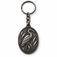Porte-clés personnalisé avec emblème botanique en relief, logo de marque, personnalisable, vente en gros, souvenir, fabricant en gros