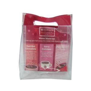 Bolsa de Compras de Plástico Impermeable Extra Grande de Polivinilo Rojo - Product Image 3