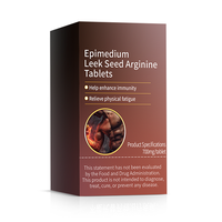 Comprimés Énergisants à Base de Plantes pour Adultes, Fourniture d'Usine, avec Extrait d'Epimédium et de Ginseng, Améliore l'Immunité, 700mg