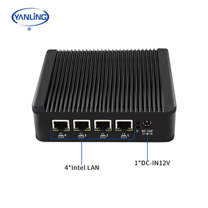 New pfsense Router PC i226v 2.5 gam Card mạng j4125 không quạt Mini PC 4LAN tường lửa mini máy chủ - Product Image 5
