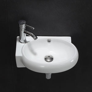 Petit <span class=keywords><strong>lavabo</strong></span> <span class=keywords><strong>Lavabo</strong></span> simple <span class=keywords><strong>lavabo</strong></span> suspendu au mur Lavabos de salle de bain en pierre artificielle à surface solide avec appartement - Product Image 5