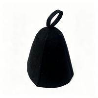 Chapeau de sauna en feutre 100 % laine de Nouvelle-Zélande, vente en gros d'usine, couleur et logo personnalisables, résistant à la chaleur, accessoire de bain de sauna