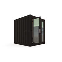 Maison préfabriquée en conteneur de 10 pieds 20 pieds pour jardin bureau chambre mini entrepôt de couchage hôtel mobile-immeuble de bureaux polyvalent