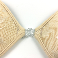 Mei Xiao Ti fille chaude Sexy jaune dentelle soutien-gorge sans couture Invisible auto-adhésif sans bretelles Push up Silicone Invisible soutien-gorge