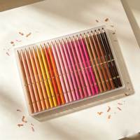 Ensemble de crayons de couleur personnalisés, 120 couleurs, bois de qualité supérieure, mine de haute qualité, étui en PVC pour le dessin artistique