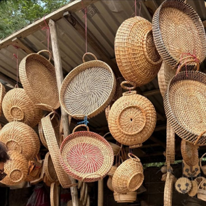 Deluxe Handwork Wicker Picnic <b>Basket</b> Set Vietnam Made Sustainable Rattan <b>Storage</b> for Outdoor Activities - Product Image 4