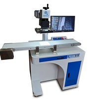 Machine de marquage laser à fibre de positionnement automatique CCD Visual de plaque de ligne d'assemblage de matériel et de produits métalliques