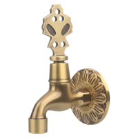 Robinet moderne en laiton pour machine à laver et évier, avec cartouche céramique, 1/2 pouce, eau froide uniquement, extérieur, ouverture rapide
