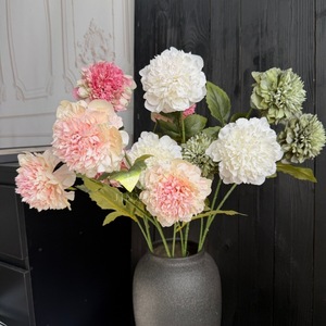 Mu Jinxi <b>Artificial</b> Peony <b>Flowers</b> Silk Home Decor Wedding Arrangements Single <b>Flower</b> <b>Display</b> - Product Image 1